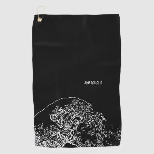 Klare Scheibe Golf Minimal Wave Disk Handtuch