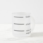 klare shhhh Tasse (VorderseiteRechts)