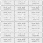 Klare, transparente Hochzeitsstipendiaten Aufkleber (Vorderseite)