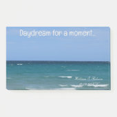 Klare türkisfarbene Scheckdecke Post-it Klebezettel (Vorderseite)