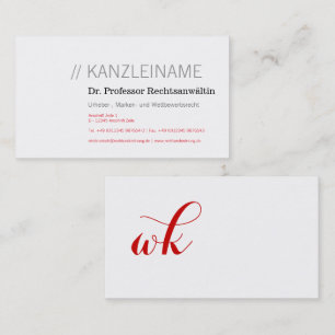 Klare und dominante Visitenkarte