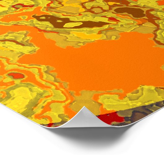 Klare Verwirrtheit - Abstraktes Poster (Ecke)