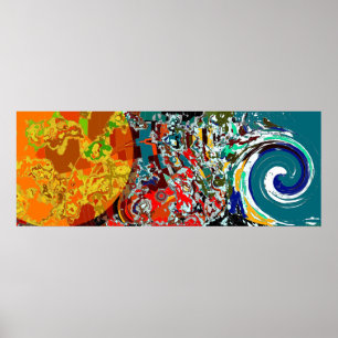 Klare Verwirrung - abstraktes Plakat