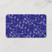 Klare Visitenkarte mit blau (Rückseite)