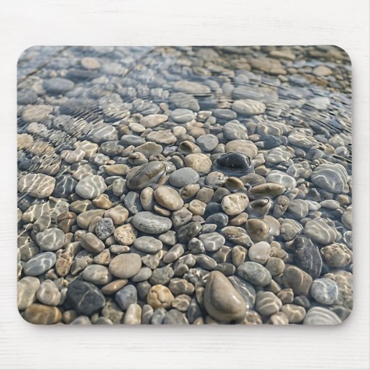 Klare Wasser über Flusskiesel-Mauspad Mousepad (Vorne)