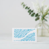 klare Wasser-Visitenkarte Visitenkarte (Stehend Vorderseite)