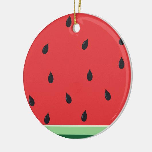 Klare Wassermelone Keramik Ornament (Links)