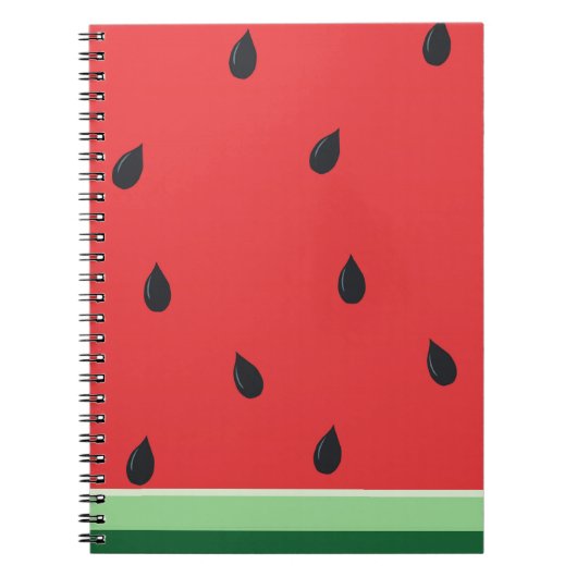 Klare Wassermelone Notizblock (Vorderseite)