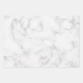 Klare weiße Marmorplatte Geschenkpapier Set (Vorderseite)