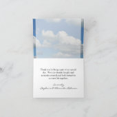 Klarer blauer Himmel Dankeskarte (Innenseite)