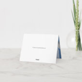 Klarer blauer Himmel Dankeskarte (Rückseite)