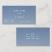 klarer blauer Himmel Visitenkarte (Vorne/Hinten)