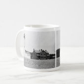 Klarer Punkt-Leuchtturm Kaffeetasse (Vorderseite Links)
