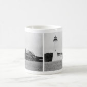 Klarer Punkt-Leuchtturm Kaffeetasse (Mittel)