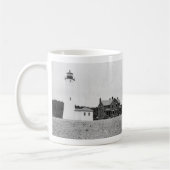 Klarer Punkt-Leuchtturm Kaffeetasse (Links)