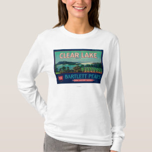 Klarer See-Birnen-Kiste LabelLake Landkreis, CA T-Shirt