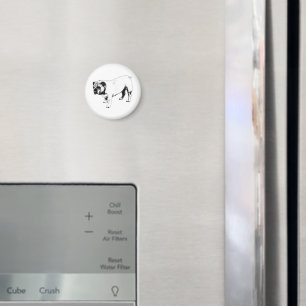 Klarer Vektorsilhouette Magnet