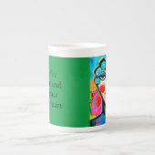 Klarer Vixen-Inspirational Knochen-China-Tasse Porzellantasse (Vorderseite)