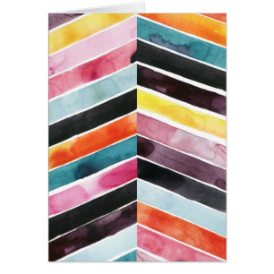 Klarer Watercolor Zickzack I