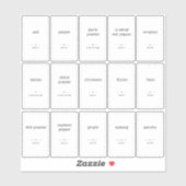 Klarere 1 x 1,8"-Markierungen für benutzerdefinier Aufkleber (Blatt)