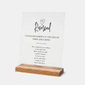 Klarere Erinnerung an Himmelshochzeiten Acrylschild (Winkel)