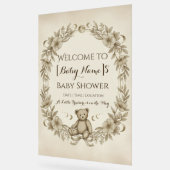 Klares Acryl-Babyshower-Willkommensschild Acrylschild (Winkel)