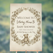 Klares Acryl-Babyshower-Willkommensschild Acrylschild (Neutral)