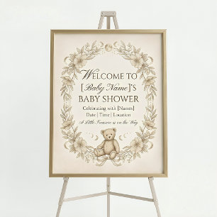 Klares Acryl-Babyshower-Willkommensschild Acrylschild
