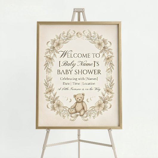 Klares Acryl-Babyshower-Willkommensschild Acrylschild