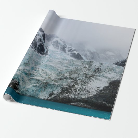 KLARES BLAUES MEER AM BERG GESCHENKPAPIER (Ungerollt)