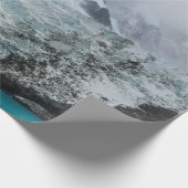 KLARES BLAUES MEER AM BERG GESCHENKPAPIER (Ecke)