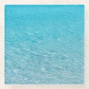 Klares blaues Meer Glasuntersetzer