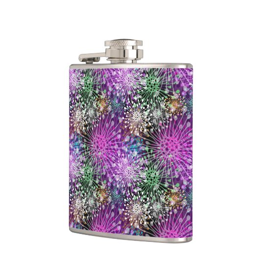 Klares pickeliges Muster Flachmann (Links)