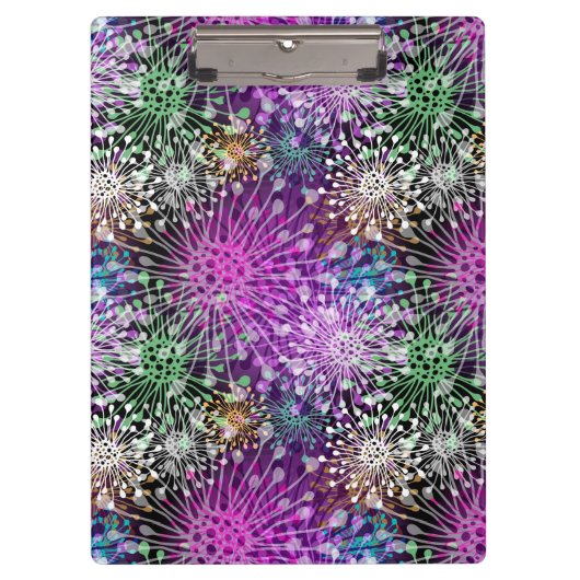 Klares pickeliges Muster Klemmbrett (Vorderseite)