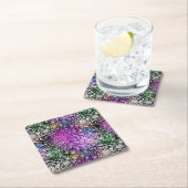 Klares pickeliges Muster Rechteckiger Pappuntersetzer (Vor Ort)