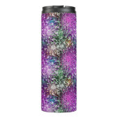 Klares pickeliges Muster Thermosbecher (Rückseite)