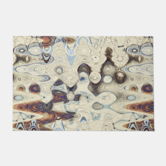 Klares Retro Muster Fußmatte