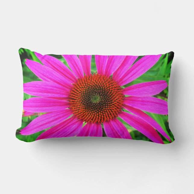 Klares rosa und Rot Lendenkissen (Vorderseite)