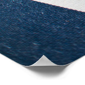 Klares Trinkglas mit gelber Flüssigkeit Poster (Ecke)