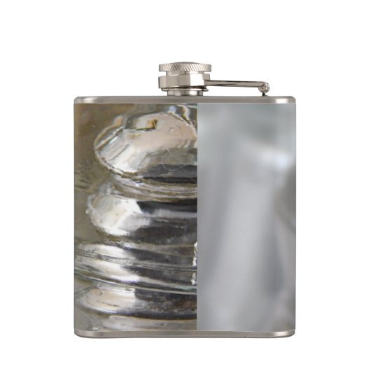 Klarglas-Isolatoren Flachmann (Rückseite)