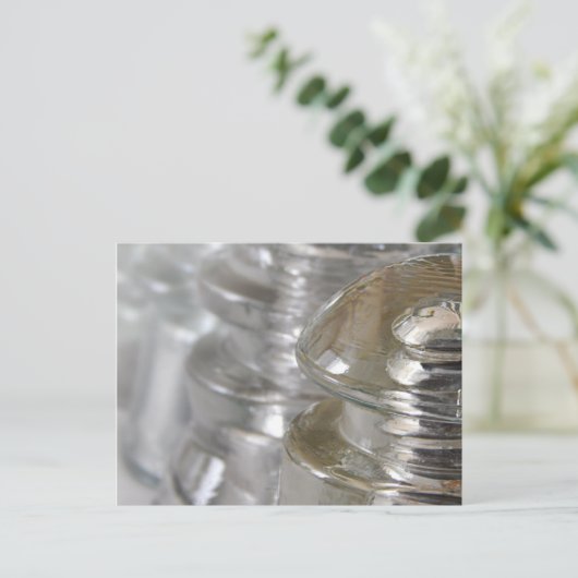 Klarglas-Isolatoren Postkarte (Stehend Vorderseite)