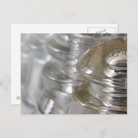 Klarglas-Isolatoren Postkarte (Vorne/Hinten)