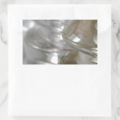 Klarglas-Isolatoren Rechteckiger Aufkleber (Tasche)