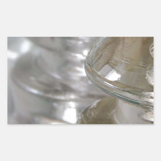 Klarglas-Isolatoren Rechteckiger Aufkleber (Vorderseite)