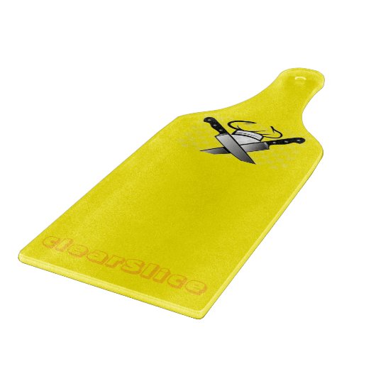 Klarglas Schneidebrett (Ecke)