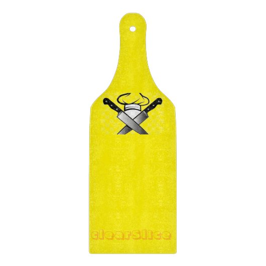 Klarglas Schneidebrett (Vorderseite)