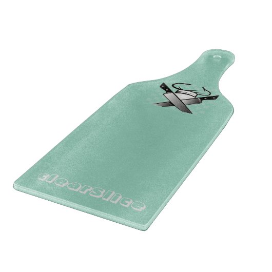 Klarglas Schneidebrett (Ecke)