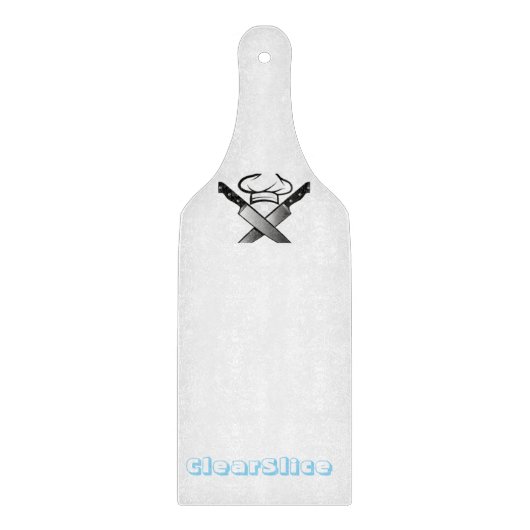 Klarglasablage Schneidebrett (Vorderseite)