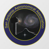 Klarglasverkleidung des SAAA-Logos Fensteraufkleber (Blatt)