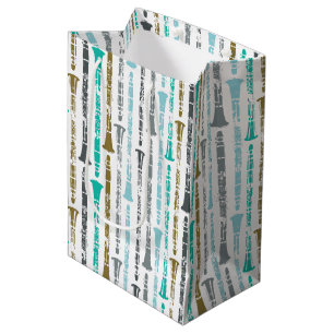 Klarinet Muster Mittlere Geschenktüte